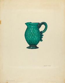 Cream Pitcher, c. 1940. Creator: Janet Riza