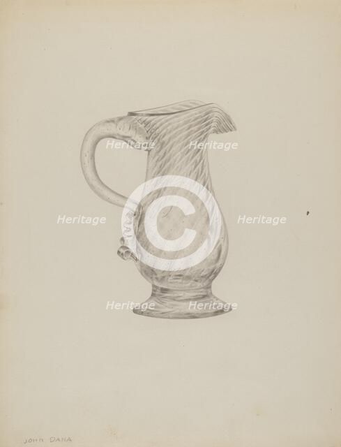 Cream Pitcher, c. 1940. Creator: John Dana.