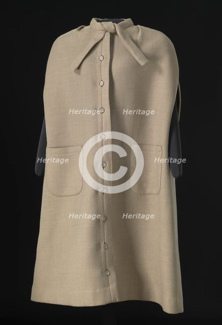 Cream wool cape designed by Arthur McGee, mid 20th-late 20th century. Creator: Arthur McGee.