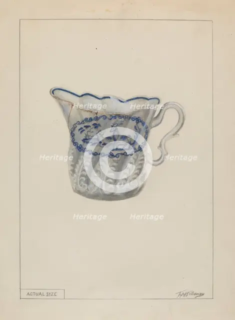 Creamer, c. 1936. Creator: Thomas Holloway.
