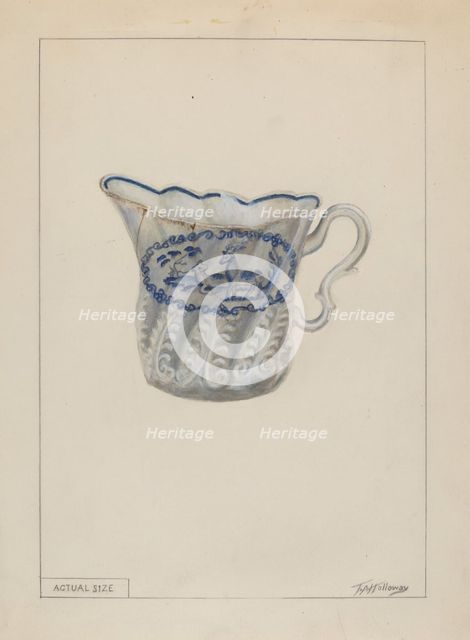 Creamer, c. 1936. Creator: Thomas Holloway.