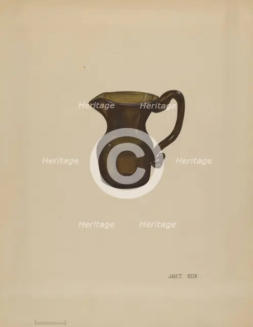 Creamer, c. 1936. Creator: Janet Riza.