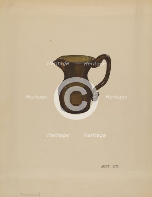 Creamer, c. 1936. Creator: Janet Riza.