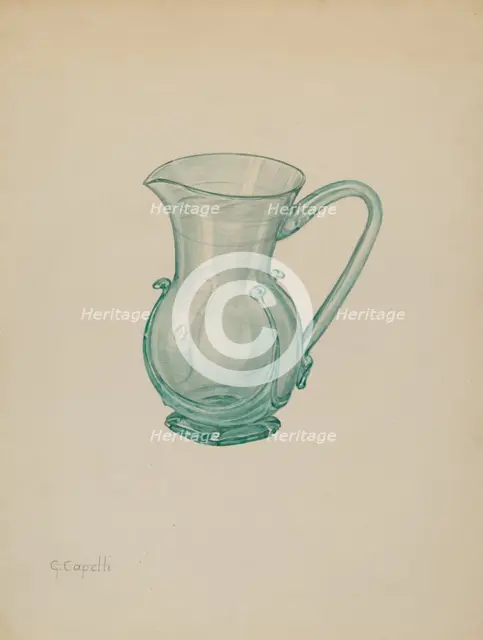 Creamer, c. 1937. Creator: Giacinto Capelli.