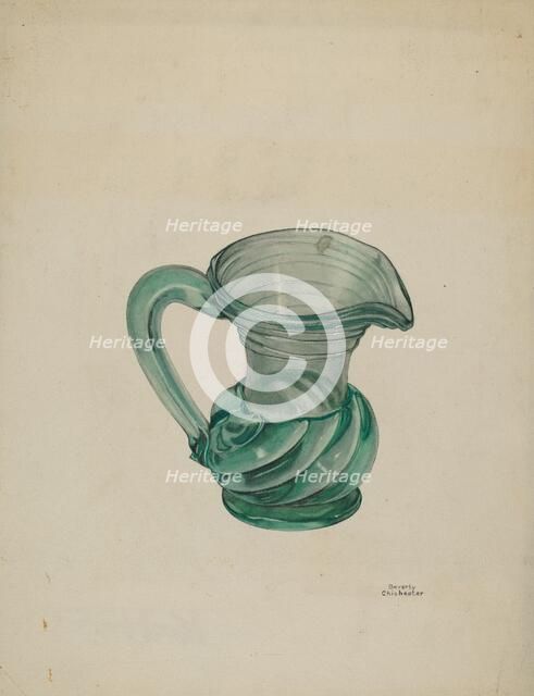 Creamer, c. 1939. Creator: Beverly Chichester.