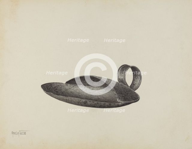 Creamer Skimmer, c. 1941. Creator: Amelia Tuccio.
