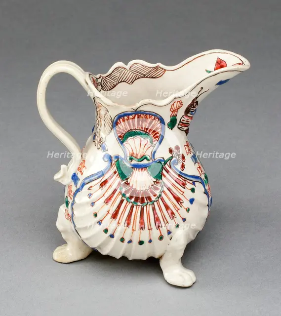 Creamer, Staffordshire, c. 1760. Creator: Staffordshire Potteries.