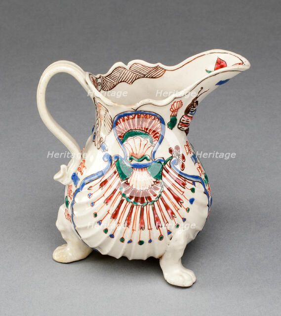 Creamer, Staffordshire, c. 1760. Creator: Staffordshire Potteries.