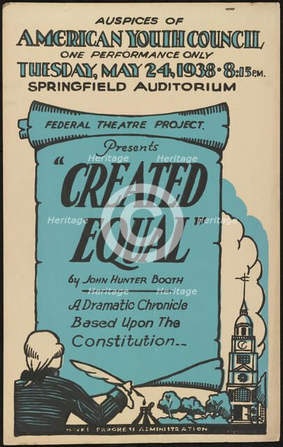 Created Equal, Springfield, MA, 1938. Creator: Unknown.