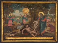 Credo in Deum, Creation (The Creed of the Apostles), 1700. Artist: Greek icon