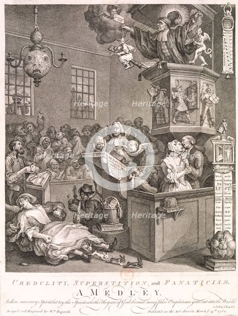'Credulity, Superstition and Fanaticism. A medley', 1762. Artist: William Hogarth