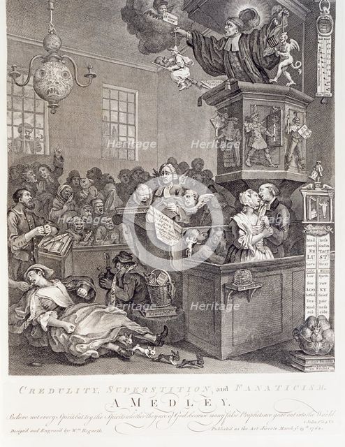 'Credulity, Superstition and Fanaticism. A Medley', 18th century.  Creator: William Hogarth.