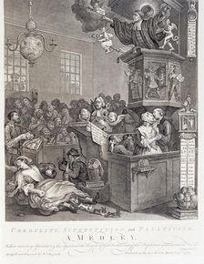 Credulity, Superstition and Fanaticism. A Medley 18th century. Artist: William Hogarth