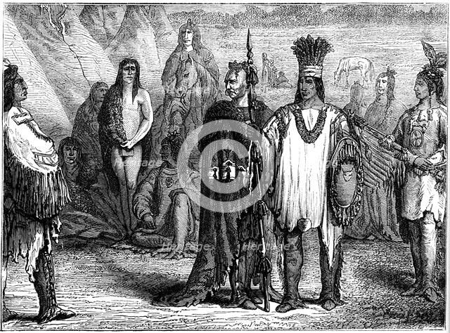 Creek Indians, early 19th century (c1880). Artist: Unknown