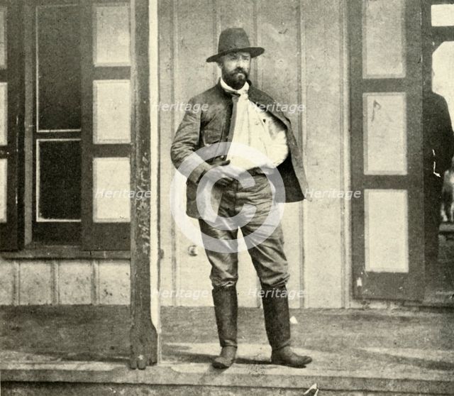'Creelman, just after Dismounting from Horse...', Spanish-American War, 4 July 1898, (1899).  Creator: Burr McIntosh.
