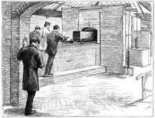 Cremation at the Cremation Society of England, St John's, Knaphill, Woking, Surrey, 1889