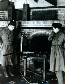 Crematorium, Dachau concentration camp, Bavaria, Germany, c1945. Creator: Unknown