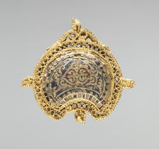Crescent-Shaped Pendant, 1000-1100. Creator: Unknown