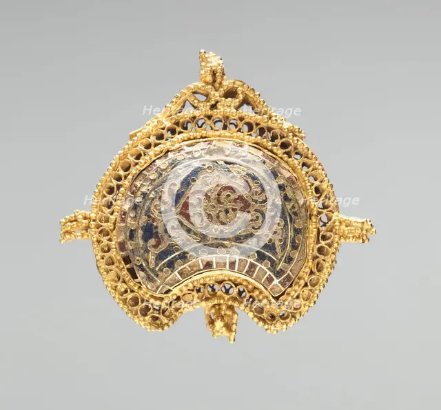 Crescent-Shaped Pendant, 1000-1100. Creator: Unknown.
