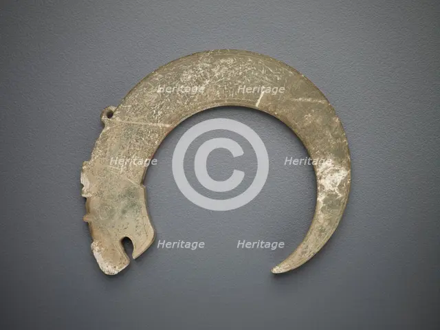 Crescent-shaped pendant in the form of a dragon, Eastern Zhou dynasty, 5th-4th century BCE. Creator: Unknown.