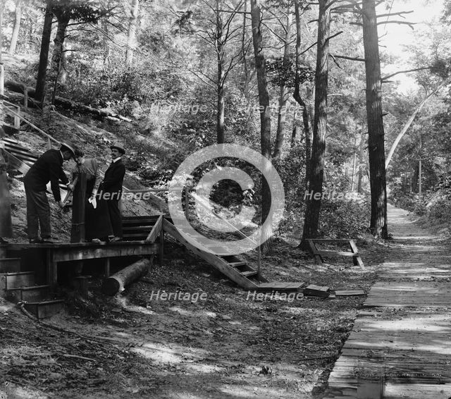 Crescent walk, Macatawa Park, Mich., between 1890 and 1901. Creator: Unknown.