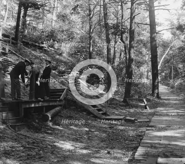 Crescent walk, Macatawa Park, Mich., between 1890 and 1901. Creator: Unknown.