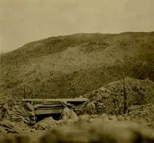 Crest of hill at Les Éparges, northern France, c1914-c1918