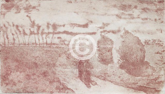 Crepuscule (avec Meules), 1879. Creator: Camille Pissarro.