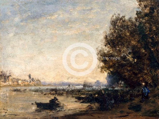 Crépuscule, between 1850 and 1860. Creator: Felix Francois Georges Philibert Ziem.