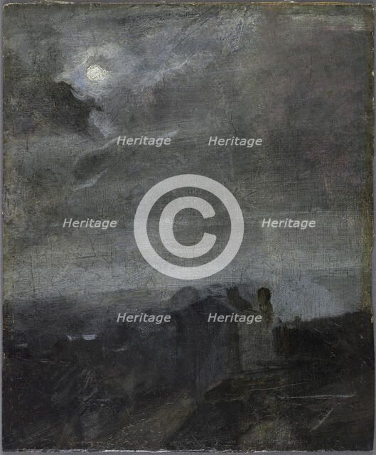 Crépuscule, effet de lune, between 1850 and 1875. Creator: Jean-Baptiste Carpeaux.