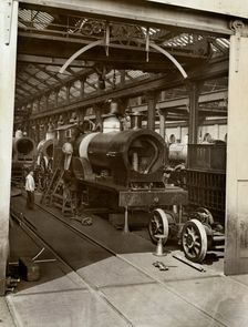 Crewe Locomotive Works, Forge Street, Crewe, Cheshire, 1910. Artist: LG Fisher