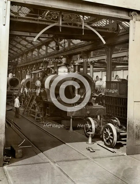 Crewe Locomotive Works, Forge Street, Crewe, Cheshire, 1910. Artist: LG Fisher.