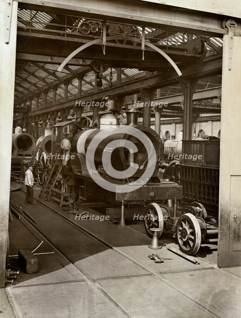 Crewe Locomotive Works, Forge Street, Crewe, Cheshire, 1910. Artist: LG Fisher.