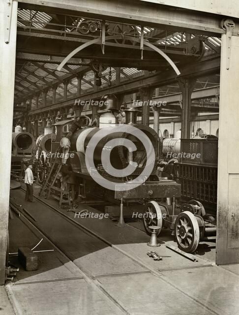 Crewe Locomotive Works, Forge Street, Crewe, Cheshire, 1910. Artist: LG Fisher.