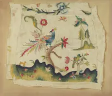 Crewel Embroidered Chair Seat, c. 1936. Creator: Phyllis Dorr