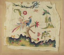 Crewel Embroidered Chair Seat, c. 1936. Creator: Phyllis Dorr