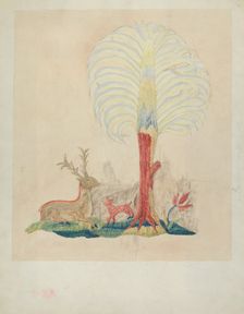 Crewel Embroidery, 1935/1942. Creator: Helen Dana