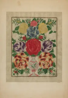 Crewel Embroidery, 1939. Creator: John Wilkes
