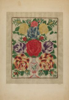 Crewel Embroidery, 1939. Creator: John Wilkes