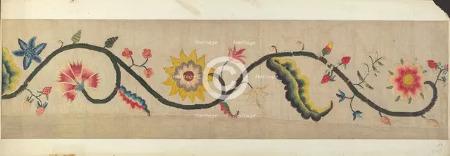 Crewel Embroidery (Border), c. 1938. Creator: Lawrence Peterson.