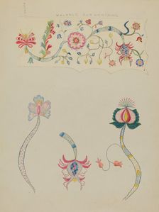 Crewel Embroidery, c. 1936. Creator: Fanchon Larzelere