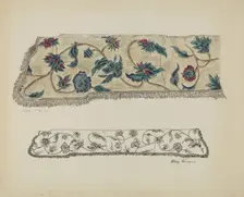 Crewel Embroidery, c. 1936. Creator: Mary Berner