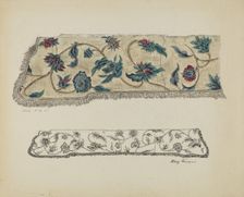 Crewel Embroidery, c. 1936. Creator: Mary Berner