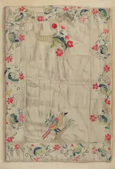 Crewel Embroidery, c. 1937. Creator: Helen E. Gilman