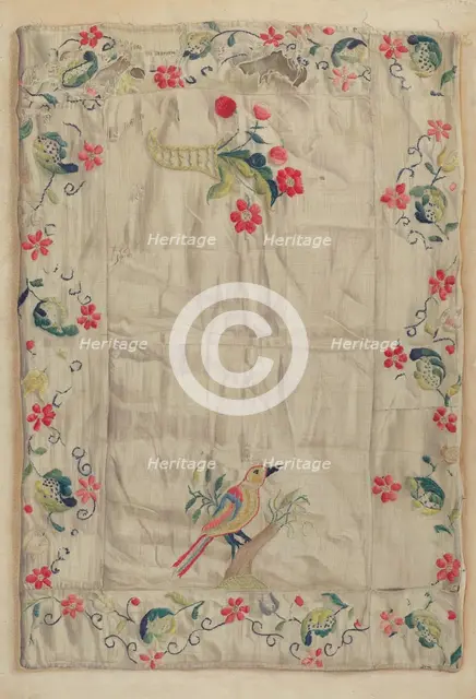 Crewel Embroidery, c. 1937. Creator: Helen E. Gilman.
