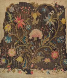 Crewel Embroidery for Chair Seat, c. 1937. Creator: Lawrence Peterson