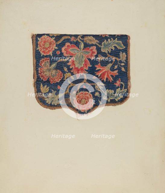 Crewel Purse, c. 1939. Creator: Eleanor Alexander.