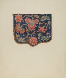 Crewel Purse, c. 1939. Creator: Eleanor Alexander