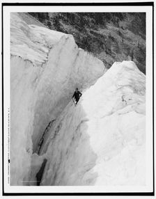 Crevasse formation, Illecillewaet Glacier, Selkirk Mts., B.C., c1902. Creator: Unknown