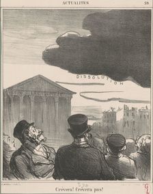 Crèvera! Crèvera pas!, 1870. Creator: Honore Daumier